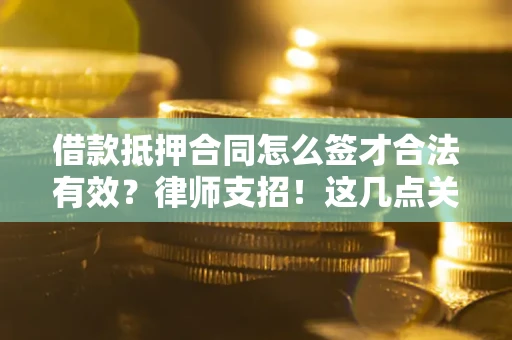 北京借款抵押合同怎么签才合法有效?律师支招!这几点关键别漏了 北京借款抵押合同怎么签才合法有效?律师支招!这几点关键别漏了